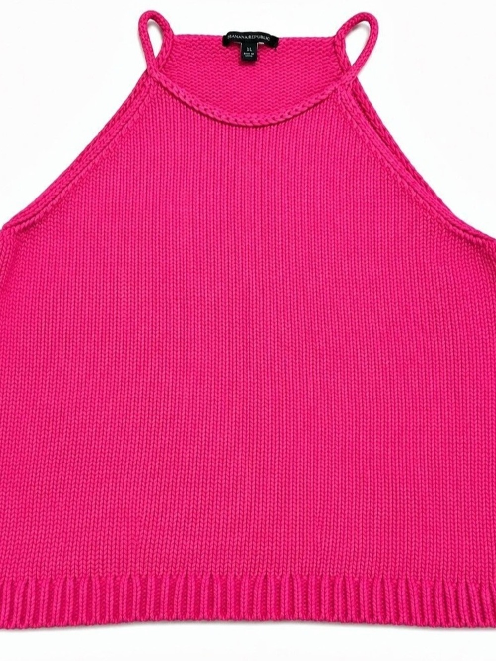 Banana Republic Knit Halter Tank in Pink Size XL